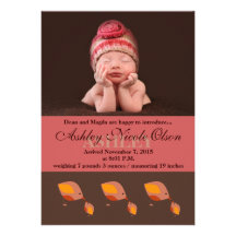 Little Chickadee - Photo Birth Announcement