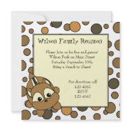Little Chipmunk Cutie invitation