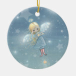 Little Christmas Star Angel Ornament