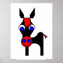 Little Claus and Big Claus - Black Horse Poster