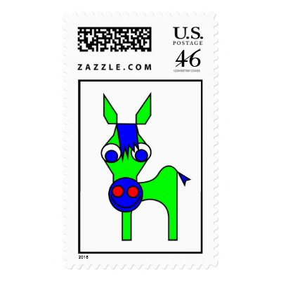 Little Claus and Big Claus - Green Horse Stamps by lonvig
