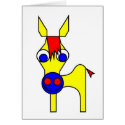 Little Claus and Big Claus - Yellow Horse cards
