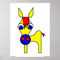 Little Claus and Big Claus - Yellow Horse Print