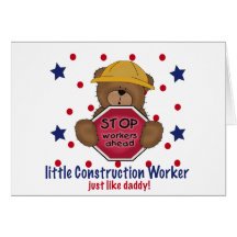 Little Construction Worker Like Daddy Card