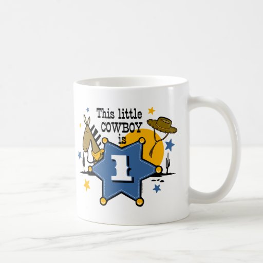 Little Cowboy 1st Birthday Mug