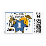 Little Cowboy 1st Birthday Stamp