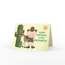 Little Cowboy Birthday - Western Cards