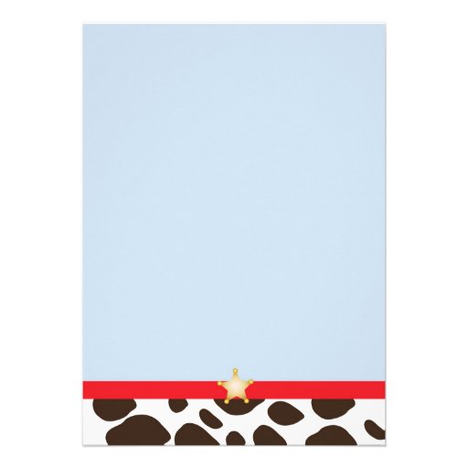 Little Cowboy Party Invitation Cards