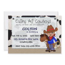 Little Cowboys Custom Invitations