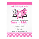 Little Cowgirl 1st Birthday Party Invitation