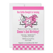 Little Cowgirl 2nd Birthday Party Invitation