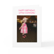 Little Cowgirl, Birthday Card