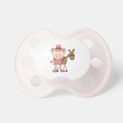 Little Cowgirl Pink Western Wear Pacifiers
