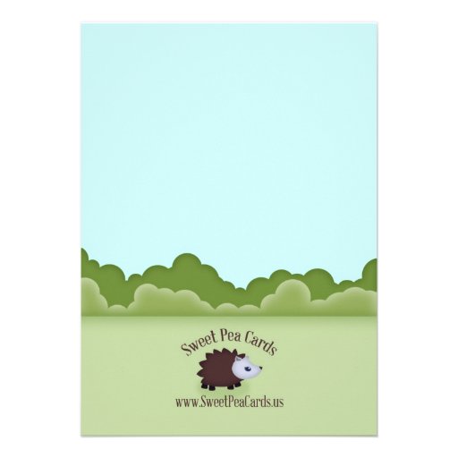 Little Critter Woodland Animals Shower Invitation