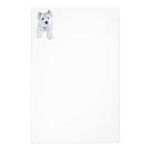 Little Curious Westie Personalized Stationery