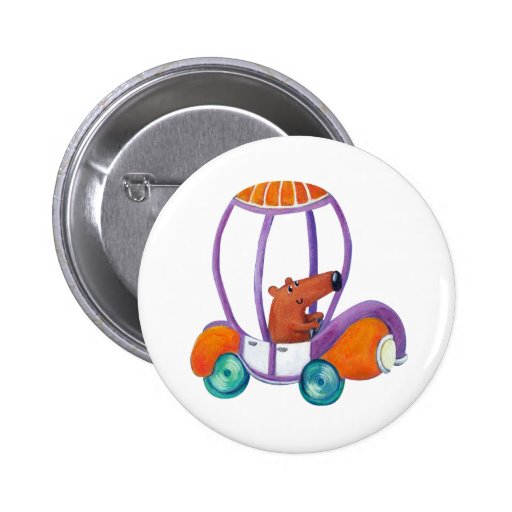 Little Cute Guy in Cute Car Pin