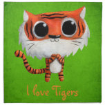 Little Cute Tiger Cloth Napkin