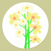 Little Daisy Bouquet stickers
