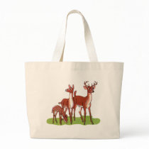 Little Deer Family Canvas Bag