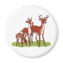 Little Deer Family Fridge Magnet