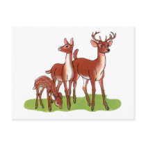 Little Deer Family Post Cards