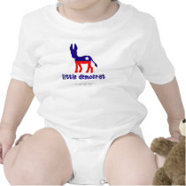 Little Democrat Short Sleeve Baby One-Piece t-shirts