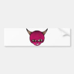 Little Devil Cartoon Head Face Horns Graphic Ympe Bumper Stickers