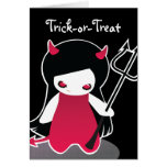 Little Devil Halloween Card for kids