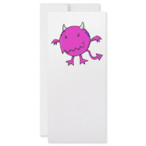 little devil inside hot pink rack card template