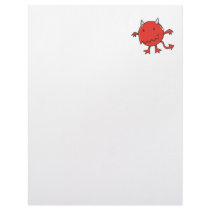 little devil inside red letterhead design