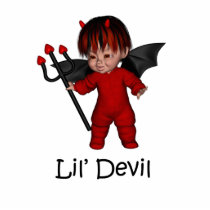 Little Devil Sculpture Photo Cut Outs