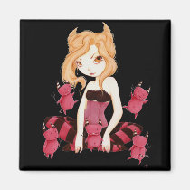 Little devils - Devils dance art fairy vampire magnets