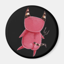 Little devils - Devils dance art magnets
