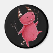 Little devils - Devils dance art magnets