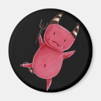 Little devils - Devils dance art magnets