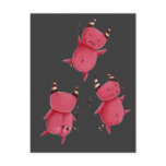 Little devils - Devils dance art postcards