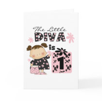 Little Diva 1st Birthday Tshirts and Gifts cards