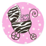 "Little Diva" baby stickers