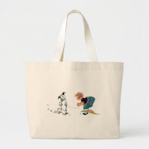 Little Dog Dancing Jig for Girl Canvas Bag