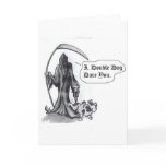Little Dog GRIM GREETING CARD