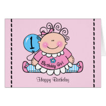 Little Doll 1st Birthday Card