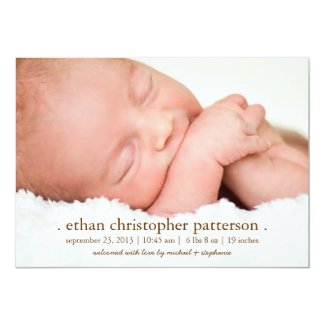 Little Dream Two Photo Modern Birth Announcement