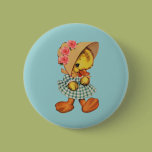 Little Duck in Dress and Bonnet Pin