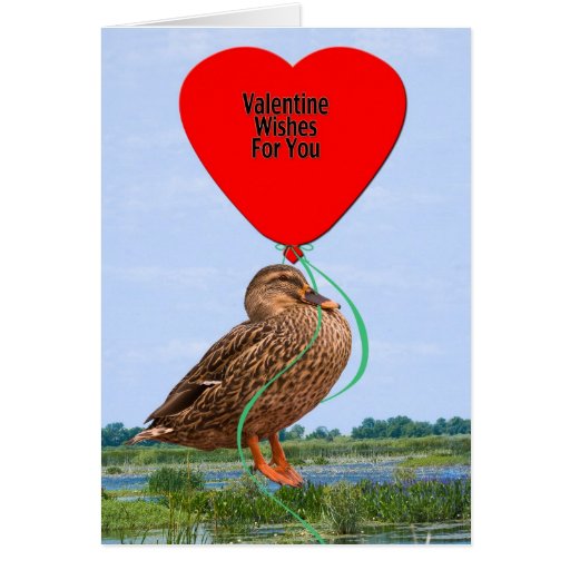 Little Duck Valentine Card | Zazzle