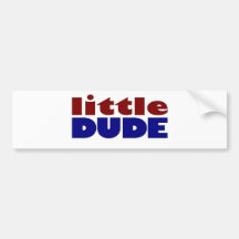 Little dude bumper sticker