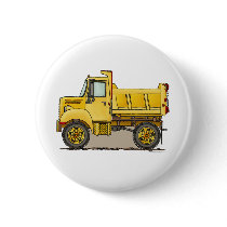 Little Dump Truck Button Pin
