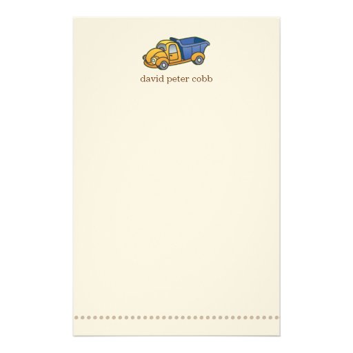 Little Dump Truck Stationery Zazzle