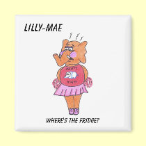 Little elephant lost! magnets