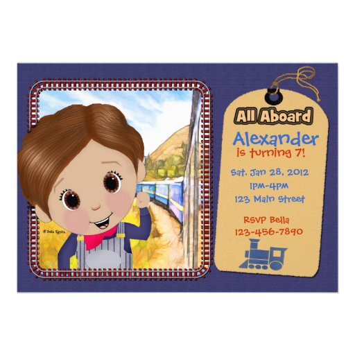 Little Engineer Personalized Invitation