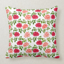 Little English Tea Roses Pillow